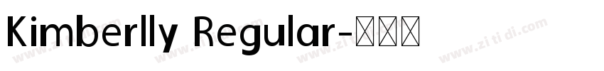 Kimberlly Regular字体转换